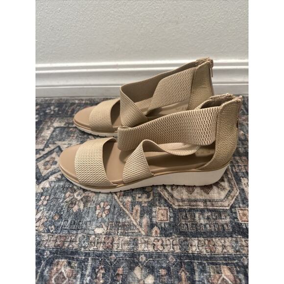 Mia Amore Bianqa Wedge Sandals - Tan Beige Wore Once women's size 9 - Picture 3 of 6
